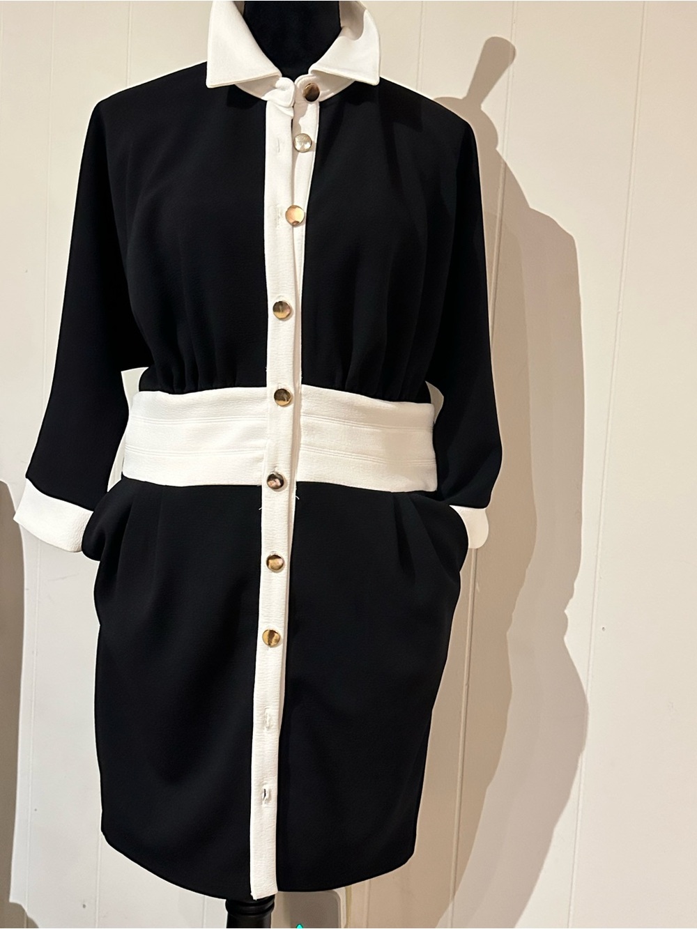 Classic Black & White Dress
